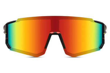 Heart-shaped sunglasses with pink lenses